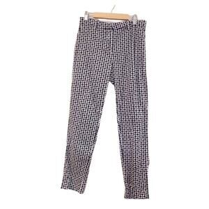 H&M cropped black and white pattern pants
